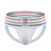 JOCKMAIL Rainbow Wide Waistband Athletic Jockstrap